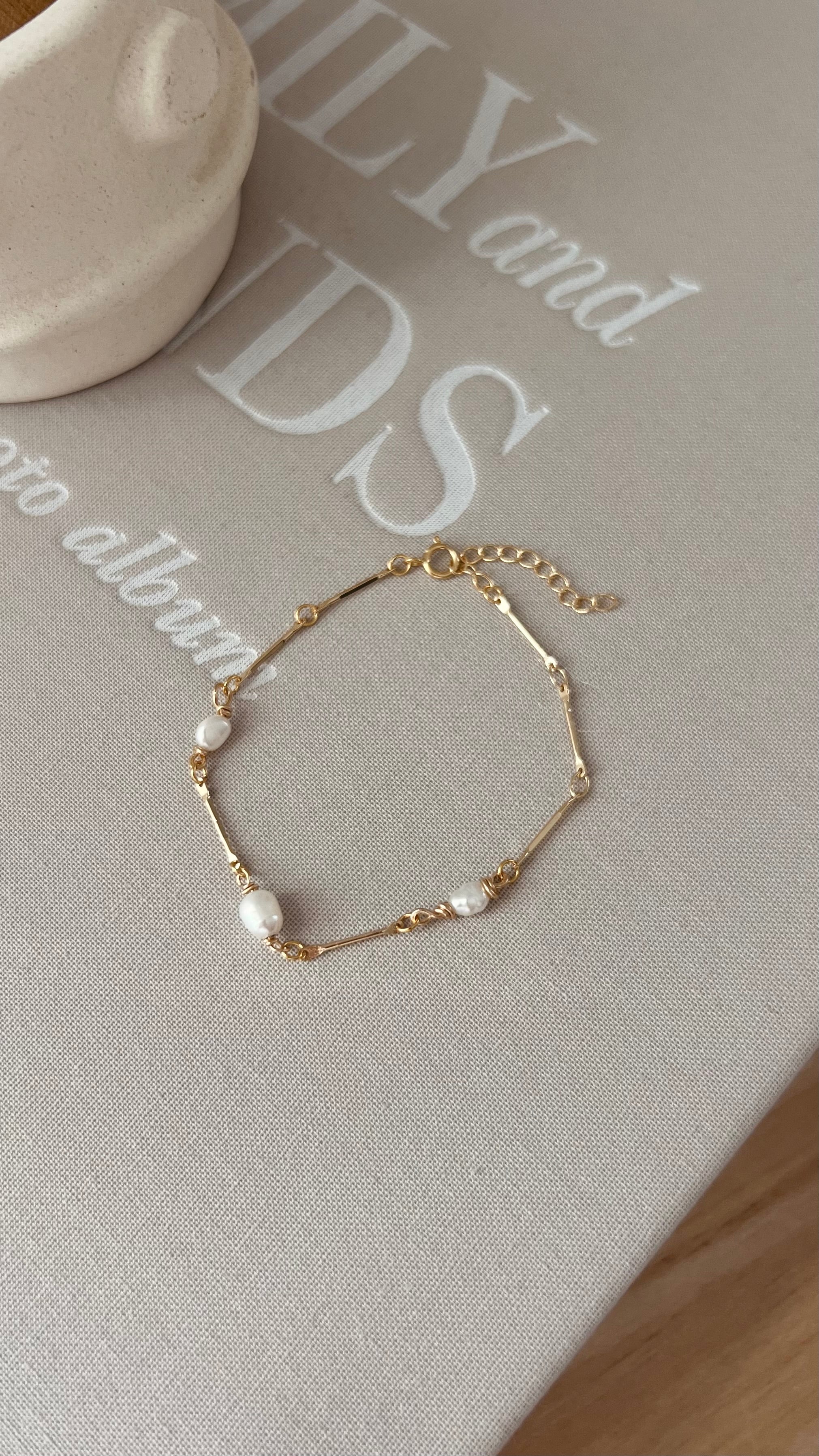 Bracelet Iris perle blanche