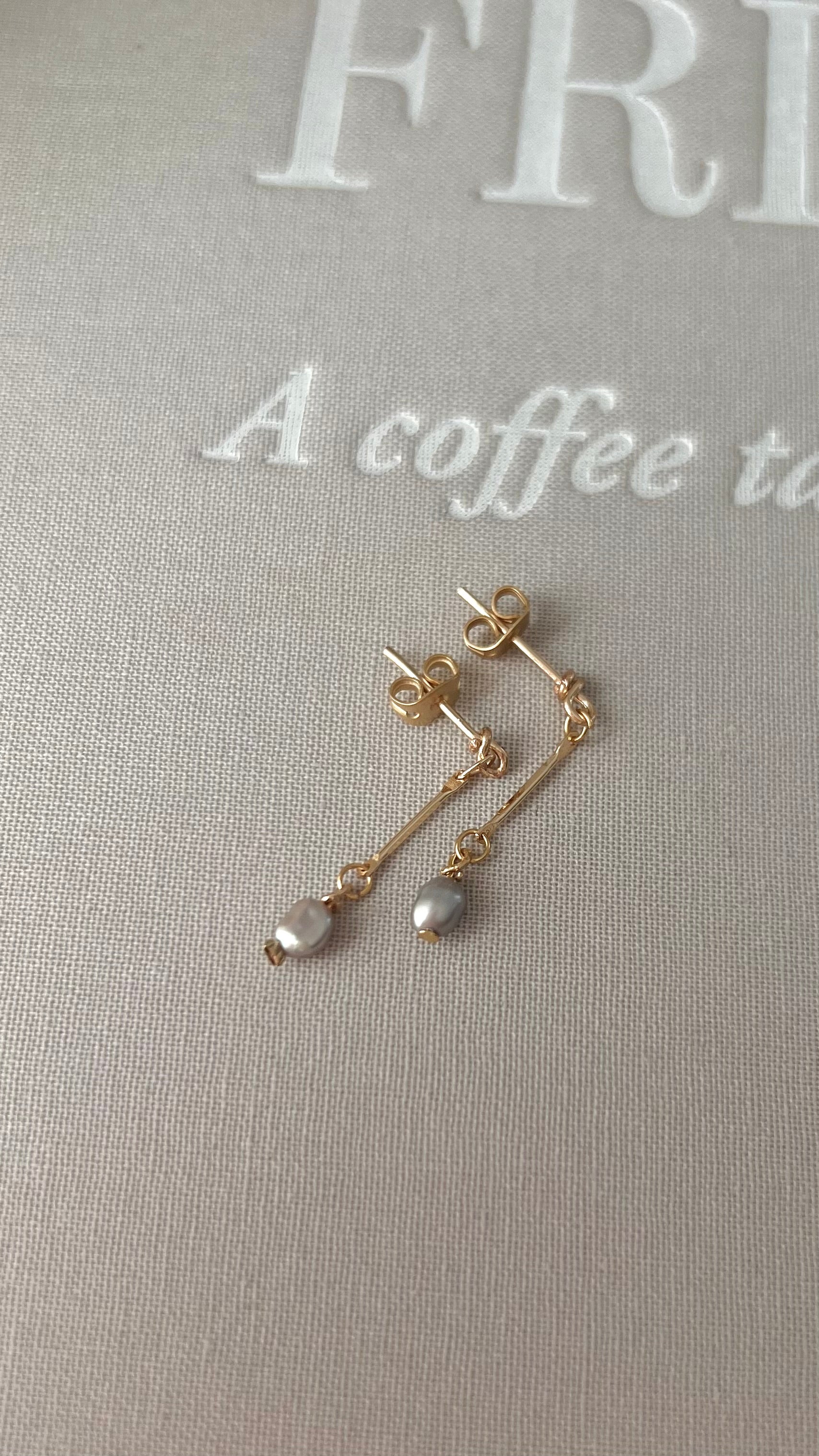 Boucles Iris perle grise