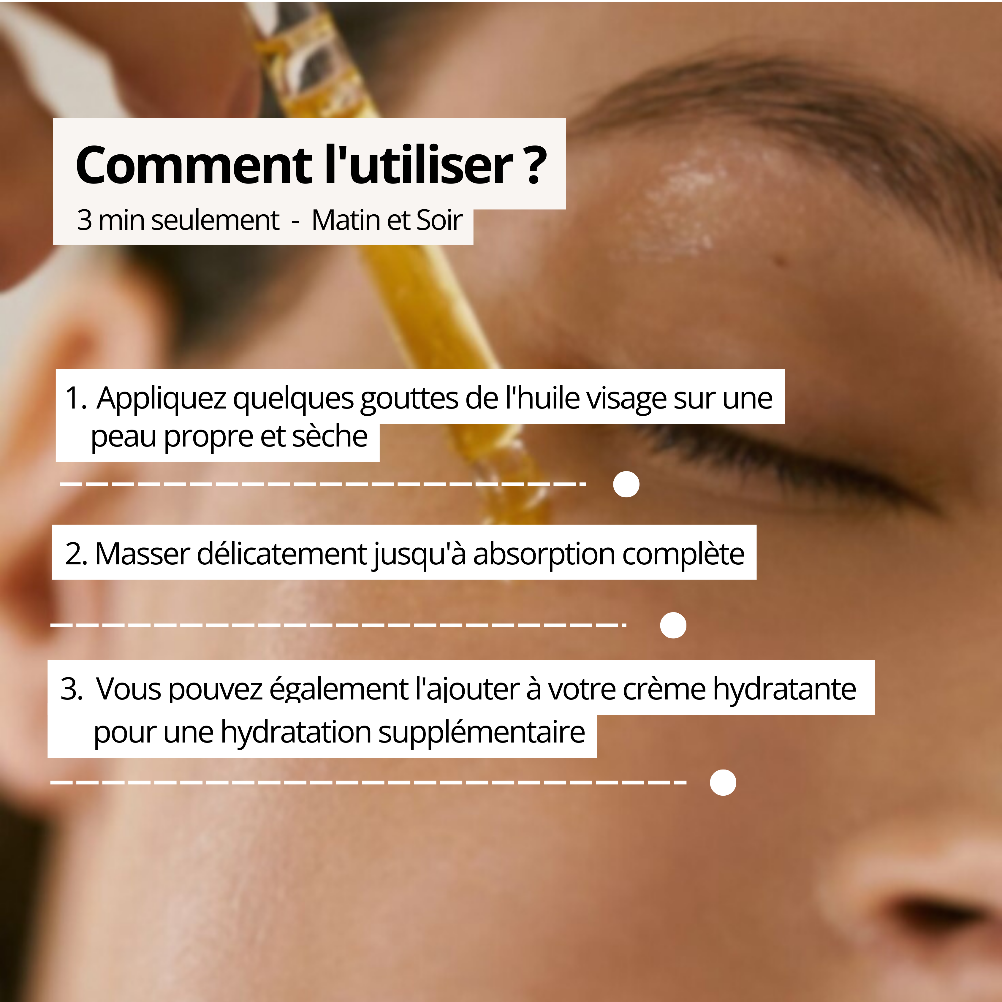 Huile apaisante visage