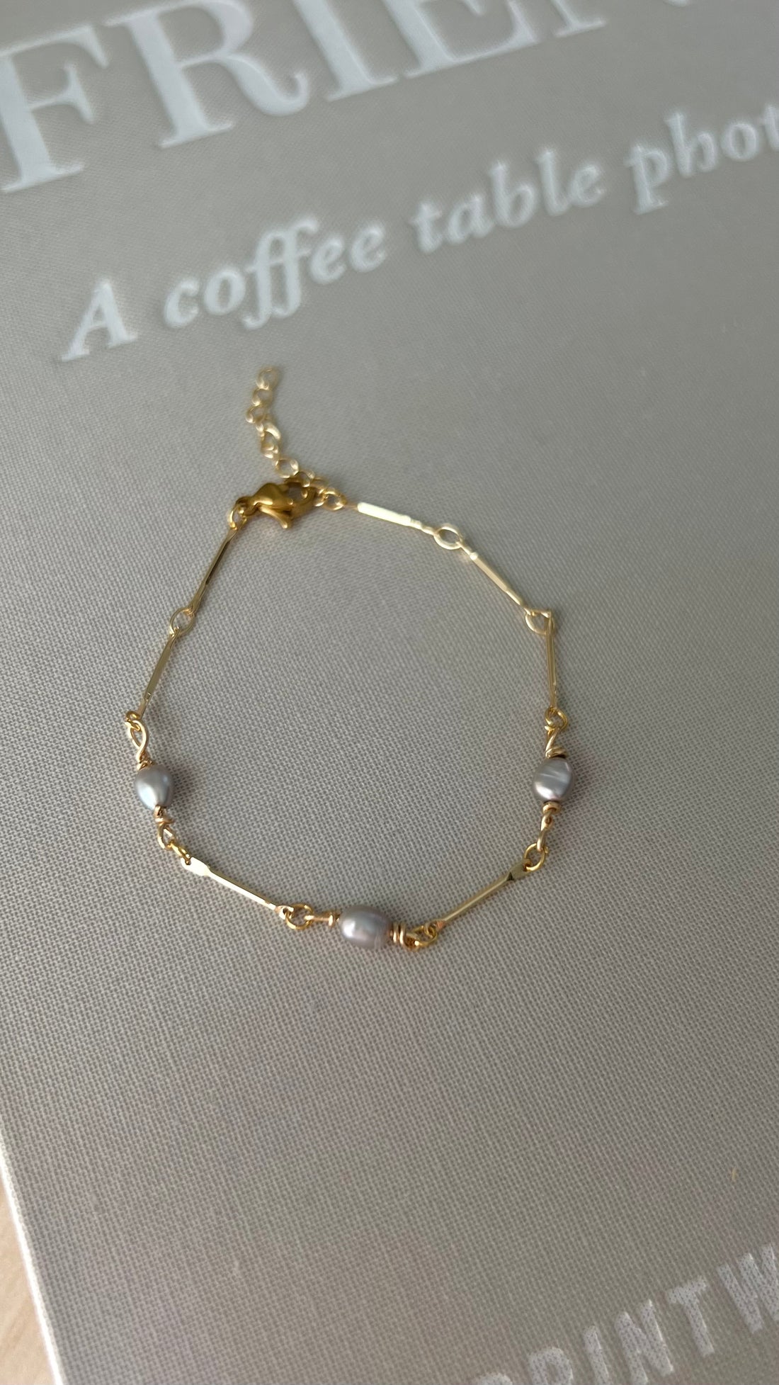 Bracelet Iris perle grise