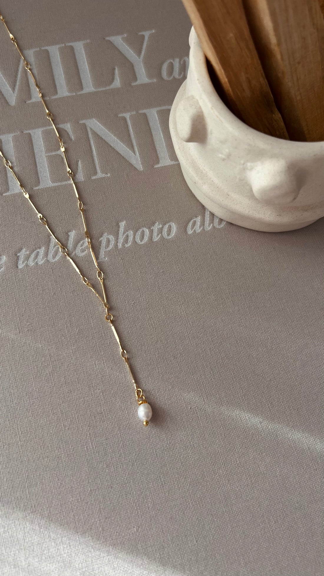 Collier Iris perle blanche