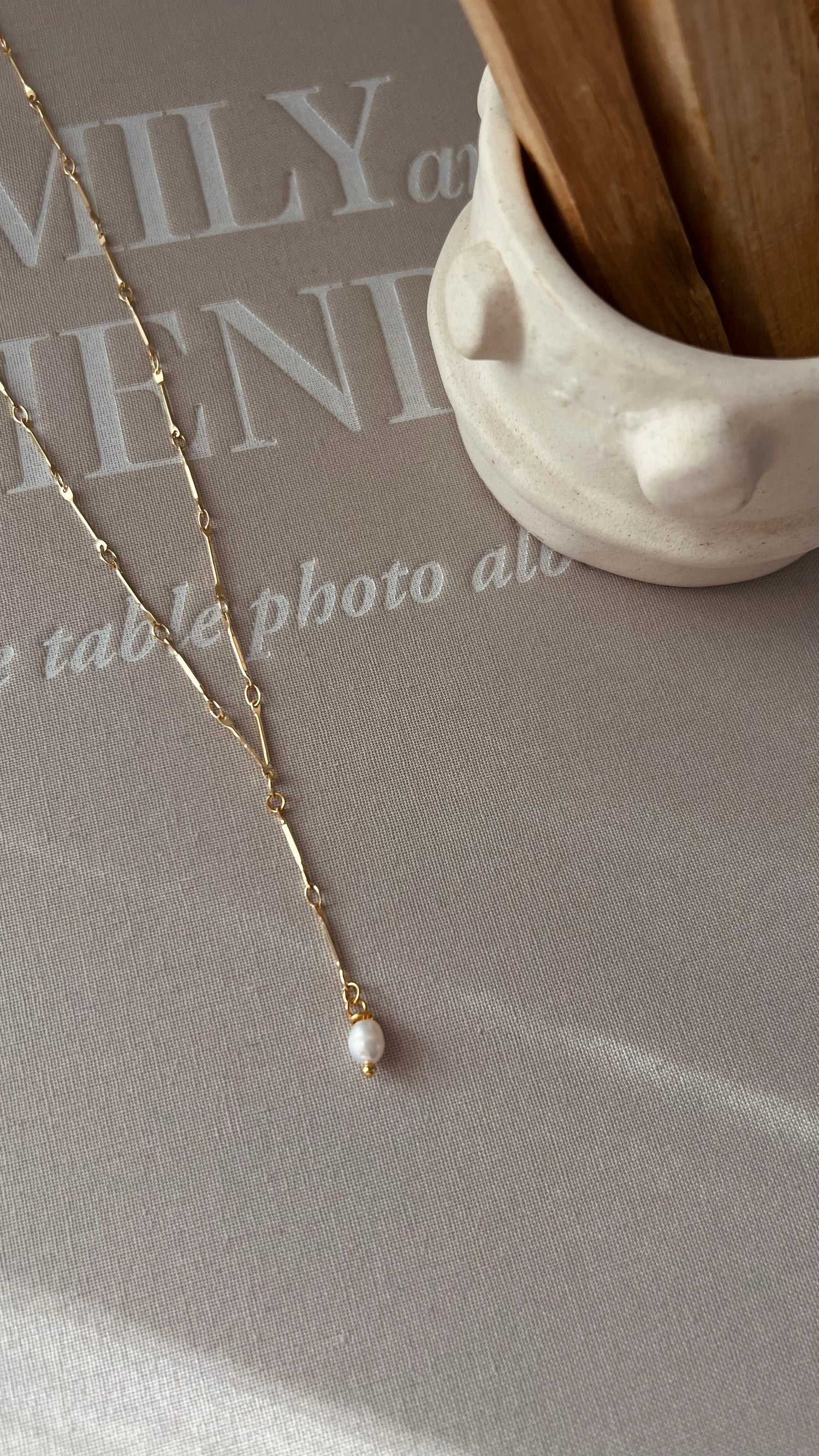 Collier Iris perle blanche