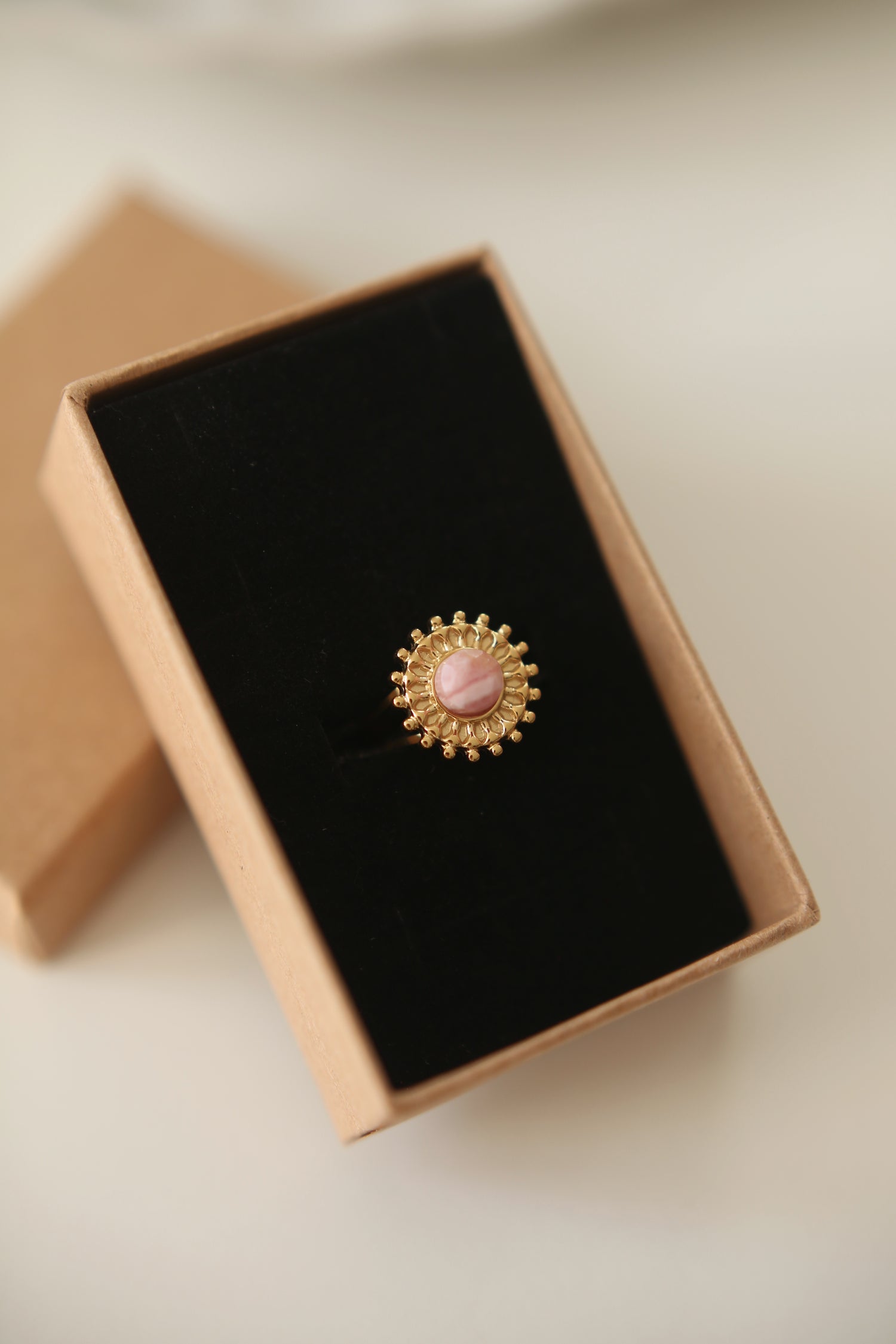 Bague Solea en Rhodochrosite