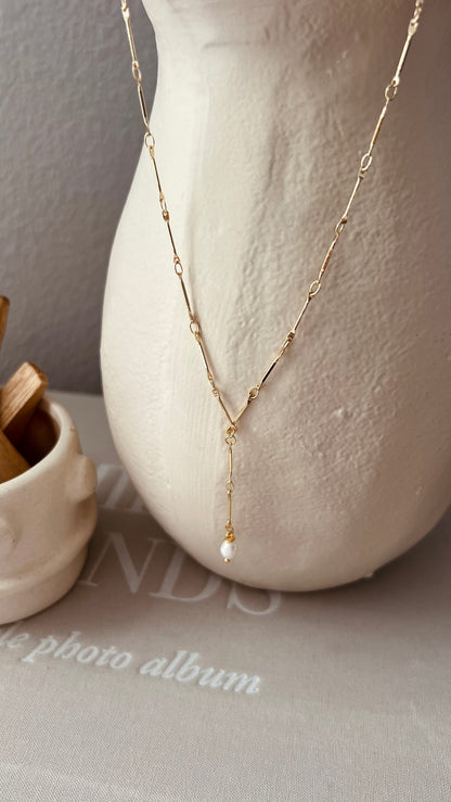 Collier Iris perle blanche