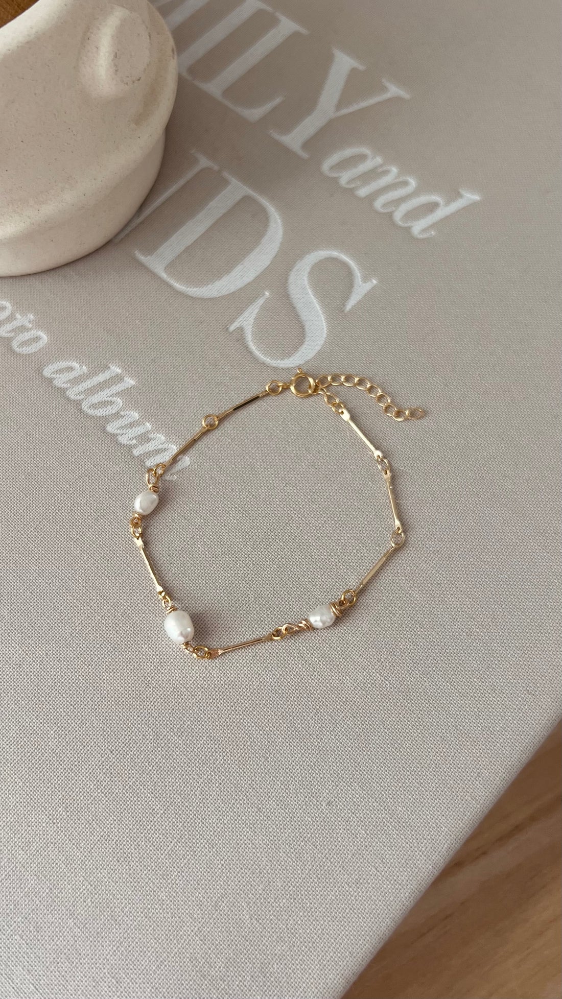 Bracelet Iris perle blanche