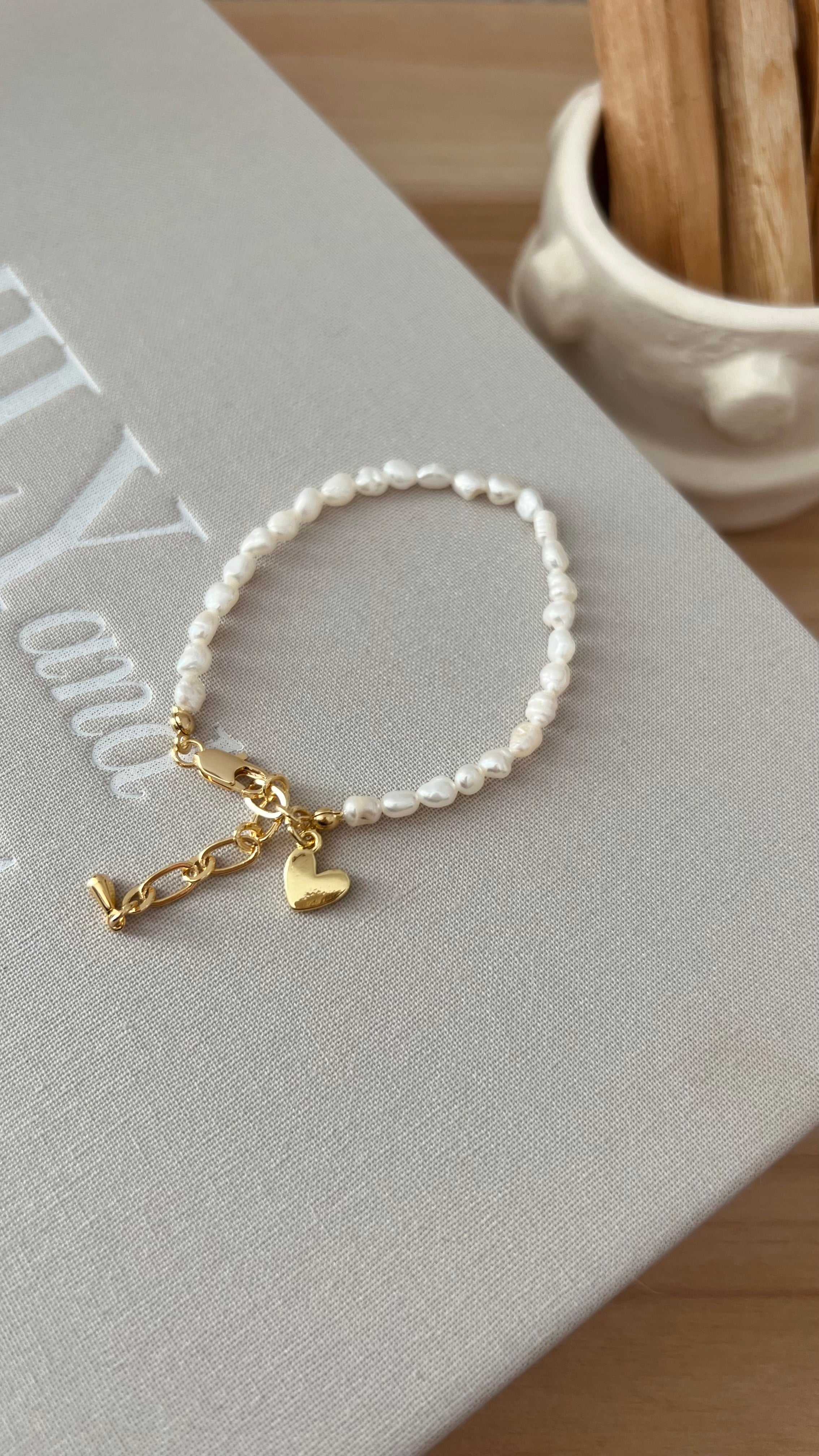 Bracelet Heart of Pearl