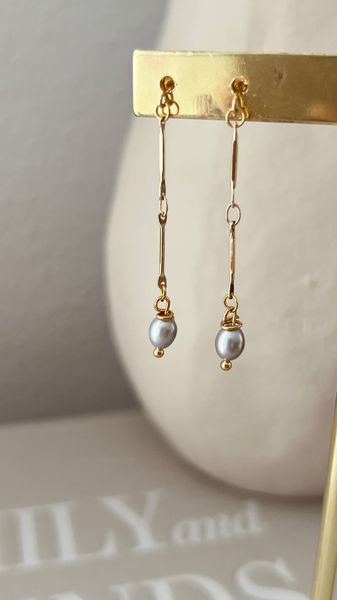 Boucles Iris perle grise